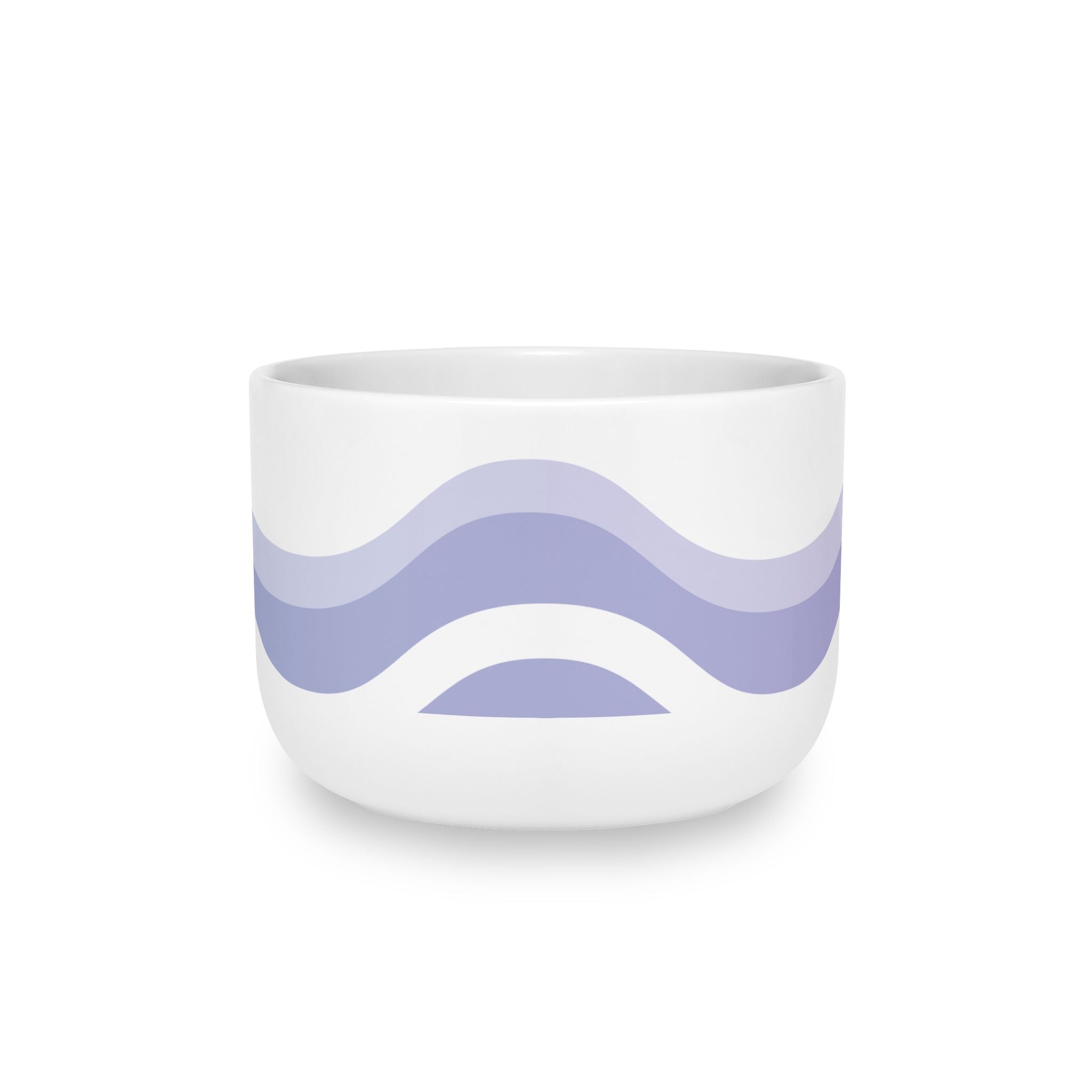 Lavender Wave Ceramic Latte Mug — 25oz Oversized Coffee Cup