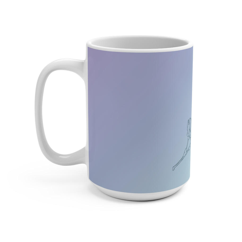 The Butterfly Effect Ceramic Mug — 15oz Gradient Floral Nature Coffee Cup