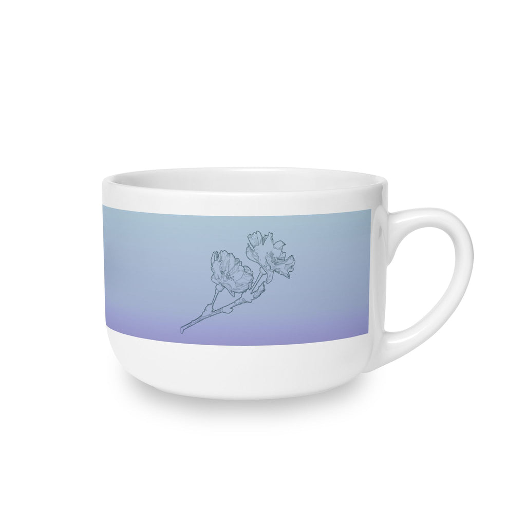 The Butterfly Effect Cone Latte Mug — 25oz Pastel Gradient Ceramic Cup