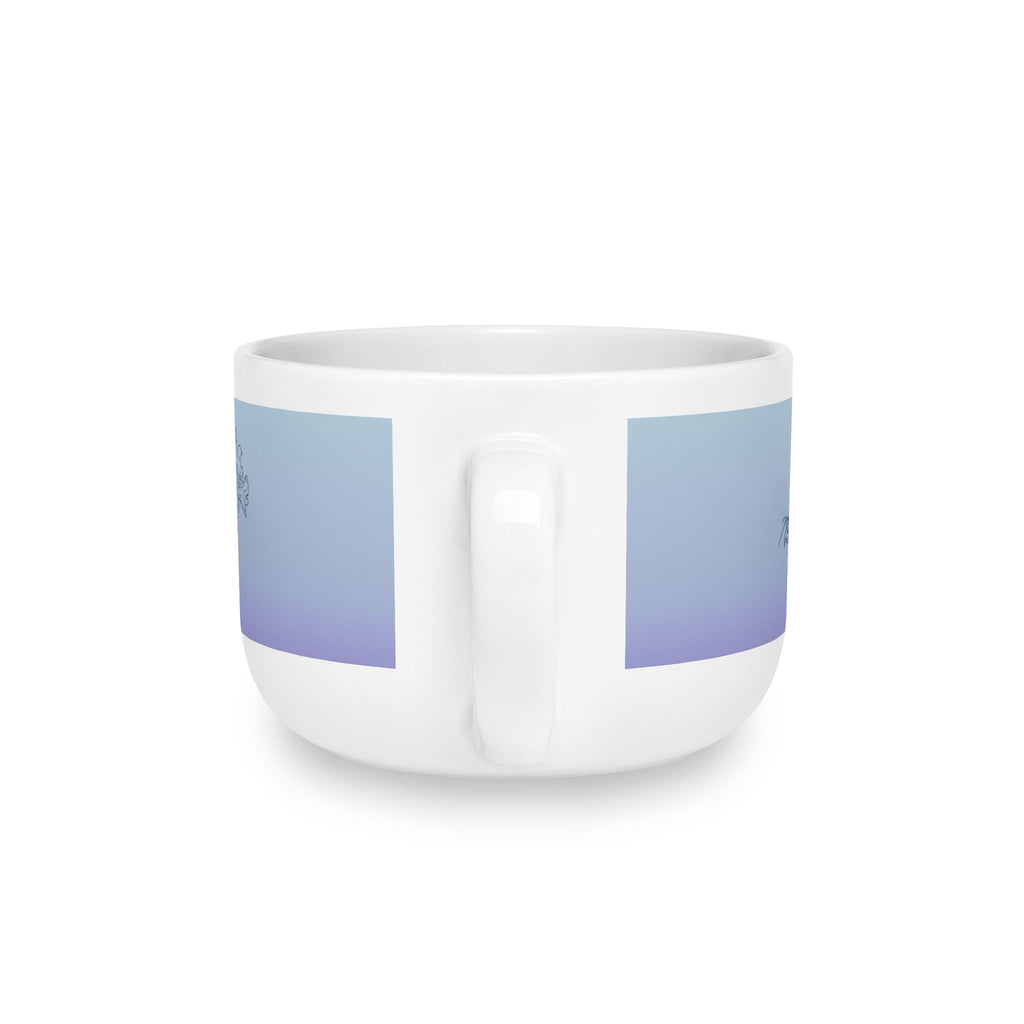The Butterfly Effect Cone Latte Mug — 25oz Pastel Gradient Ceramic Cup