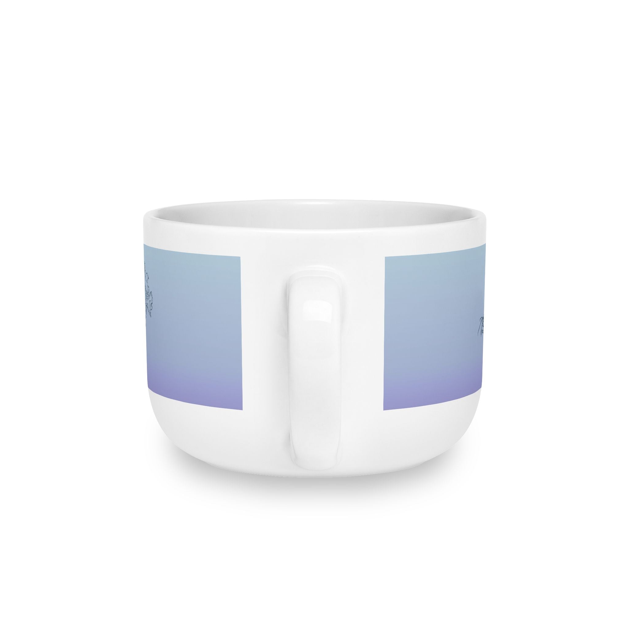 The Butterfly Effect Cone Latte Mug — 25oz Pastel Gradient Ceramic Cup