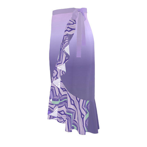 Lavender Wings Mountains Flounce Skirt