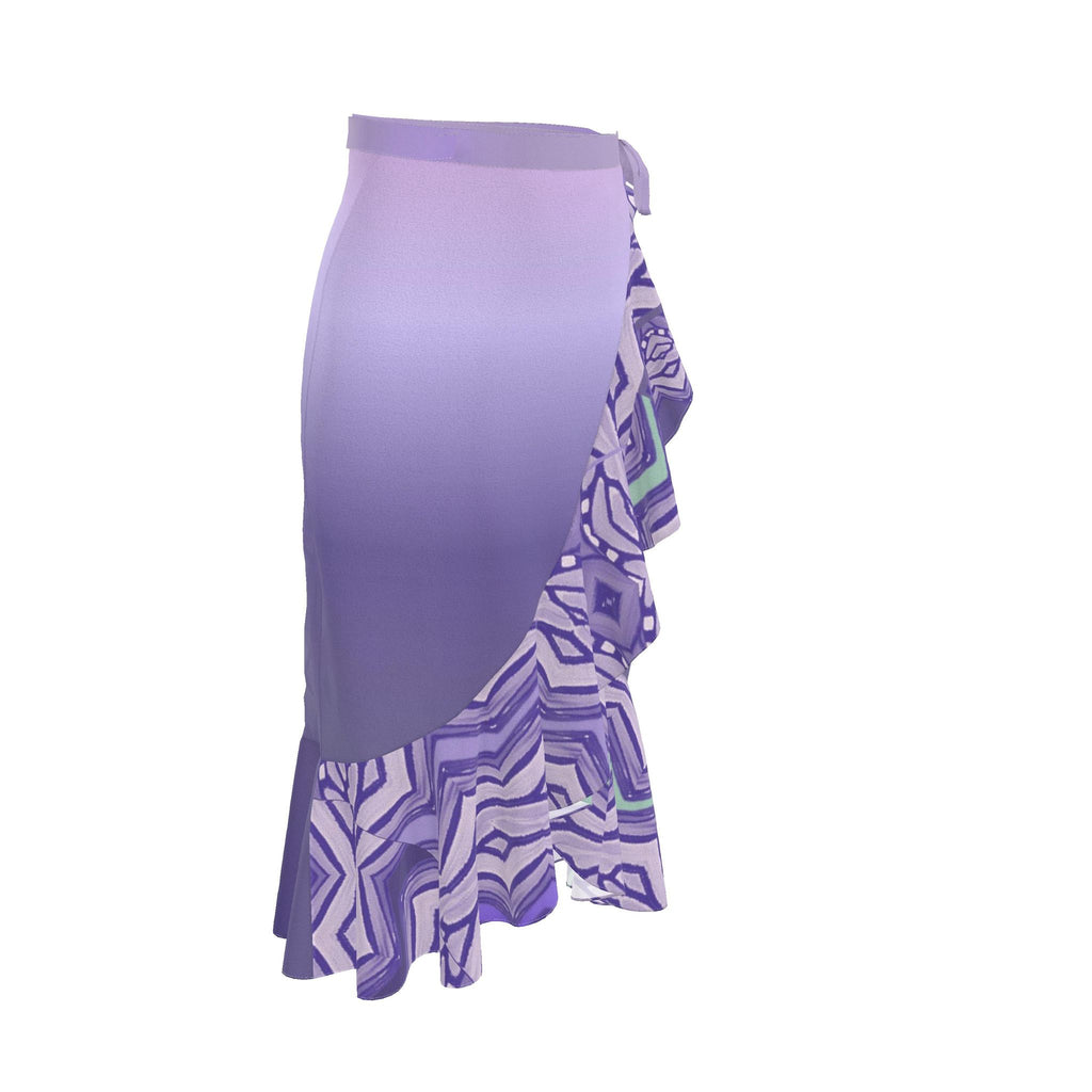 Lavender Wings Mountains Flounce Skirt