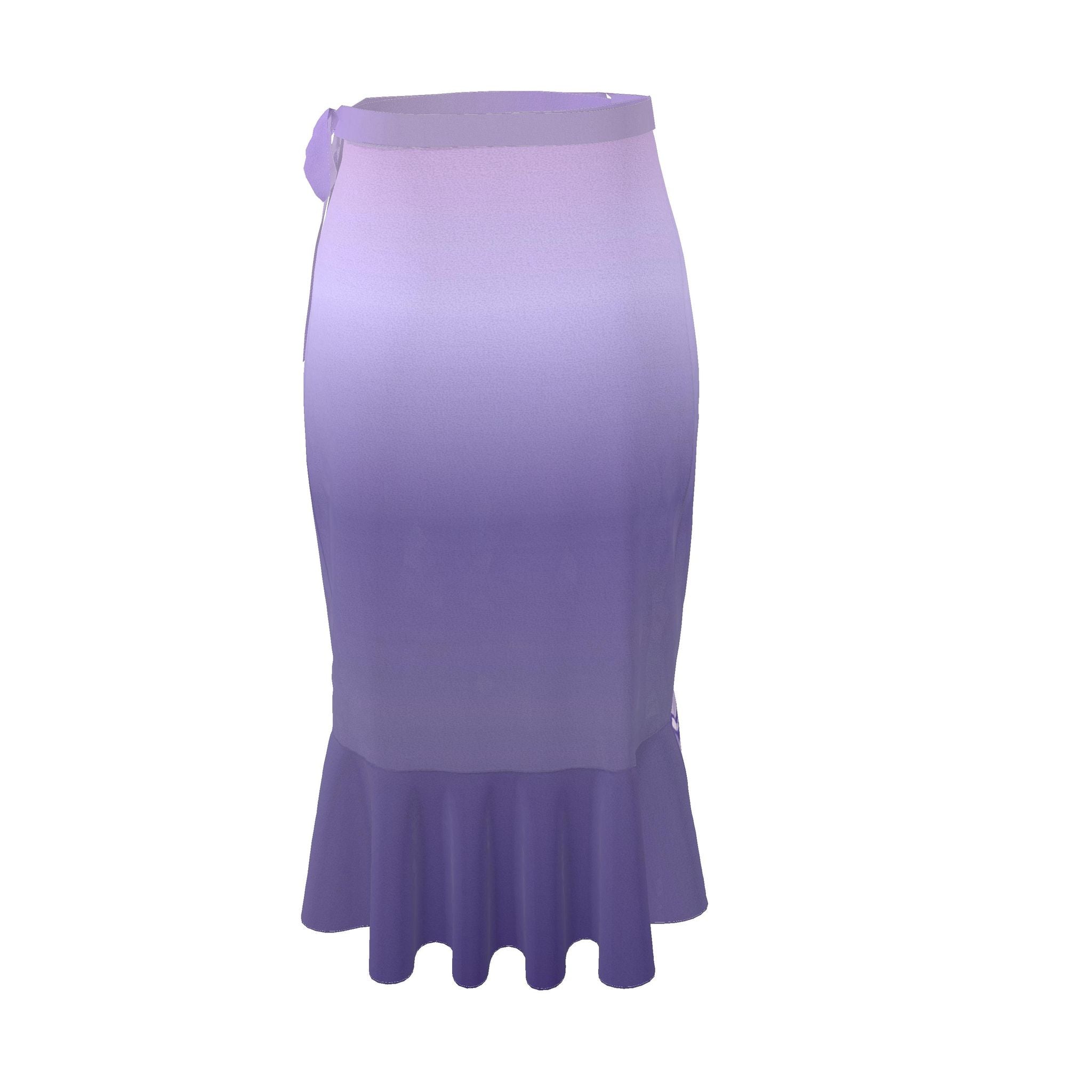 Lavender Wings Mountains Flounce Skirt