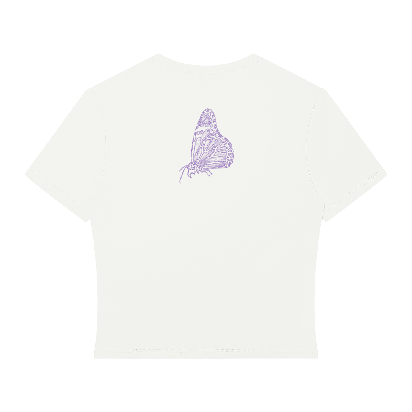 butterfly,effect,shirt,tshirt,performance,crop,top,women,apparel,clothes,summer,light,colors,flowers,roses,minimalist,blue,white,purple