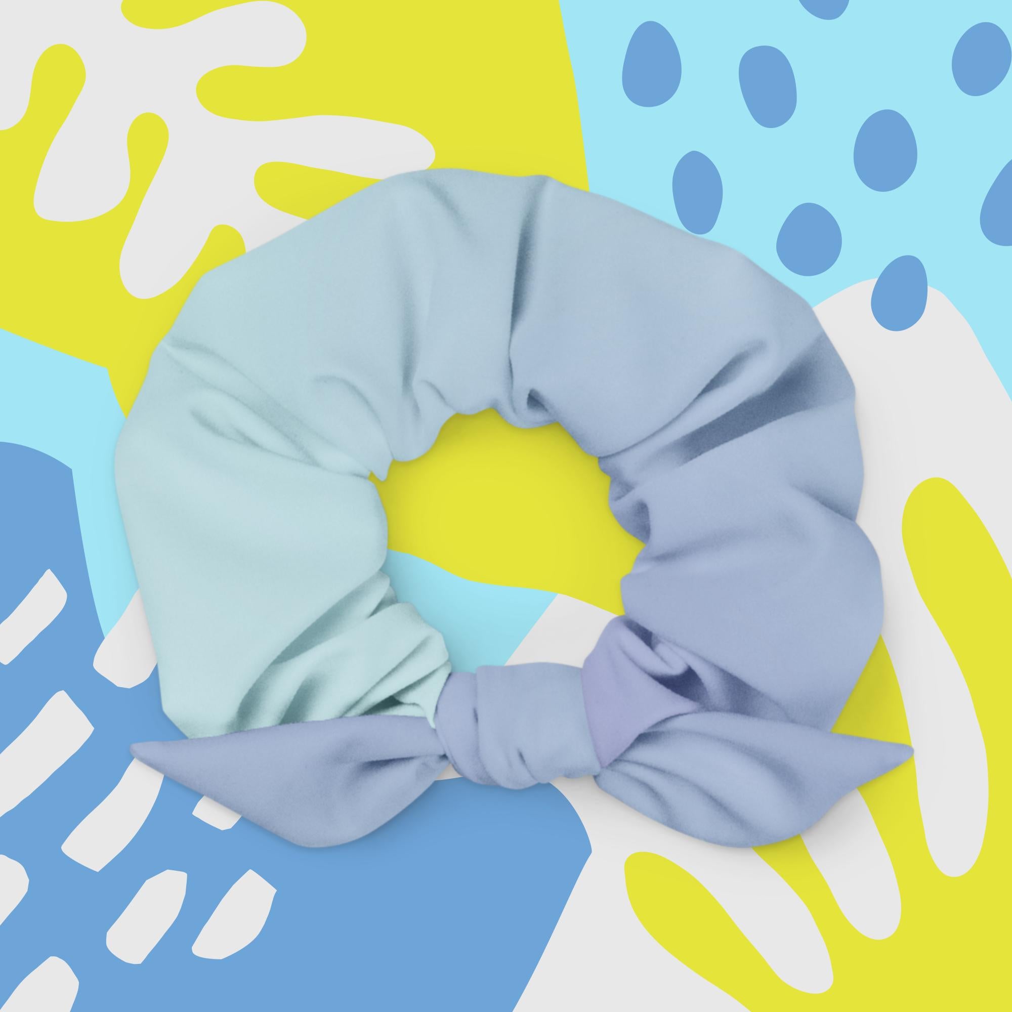 The Butterfly Effect recycled scrunchie – eco-friendly butterfly print hair accessory
