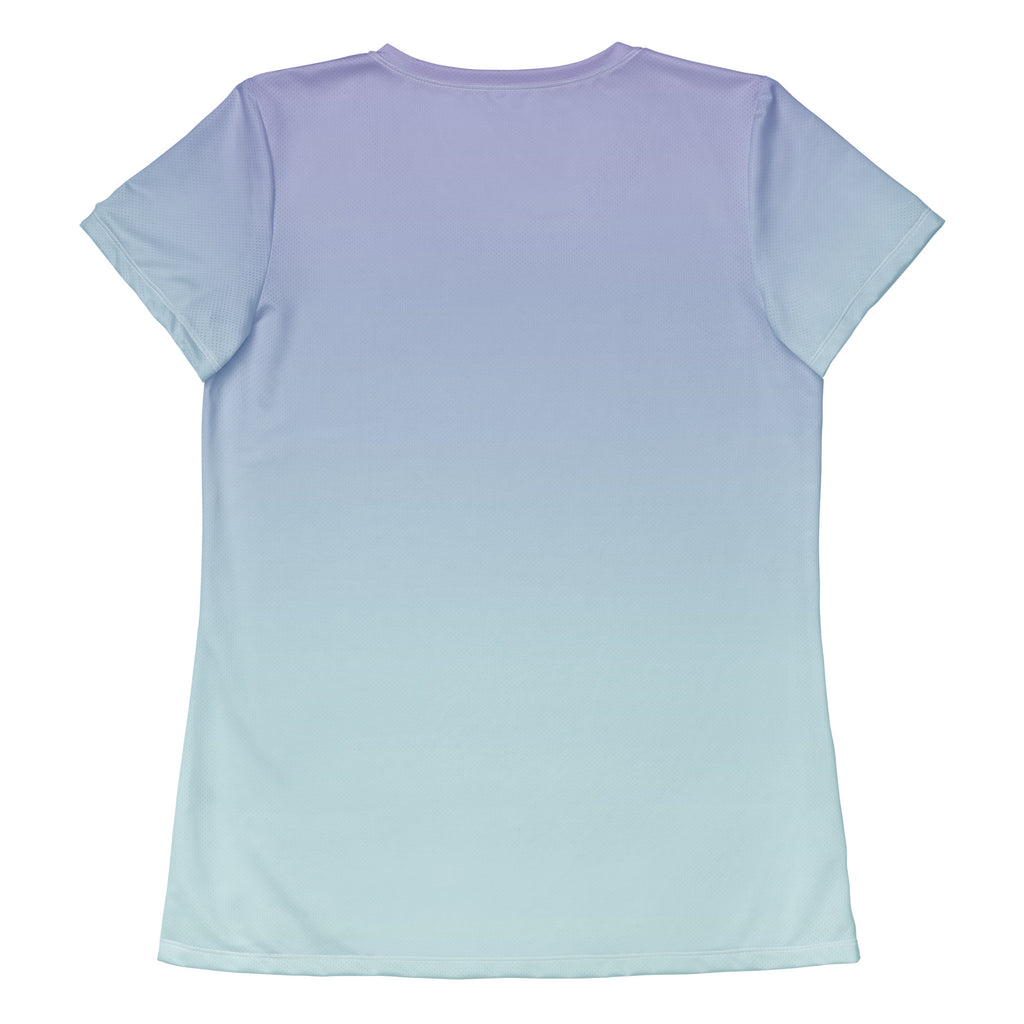 The Butterfly Effect women's athletic t-shirt – butterfly print performance top