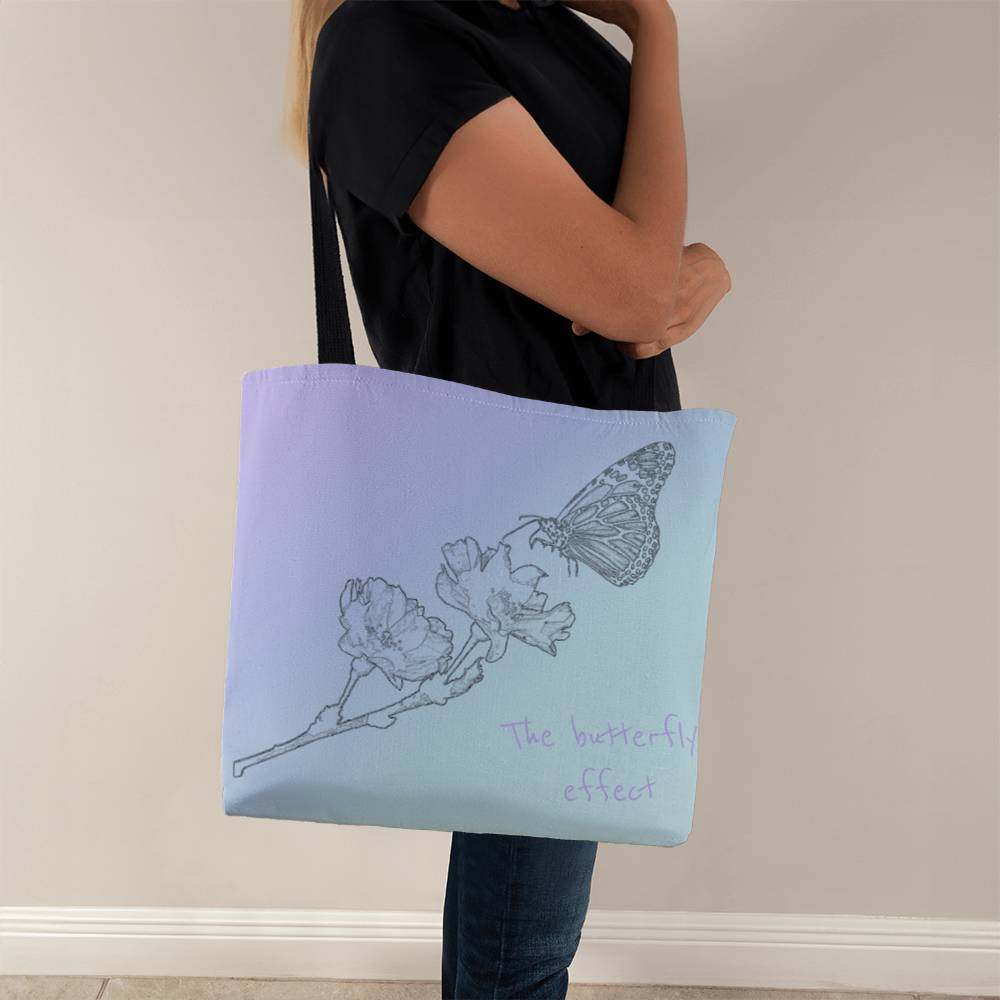 The Butterfly Effect classic tote bag – butterfly print canvas shoulder bag