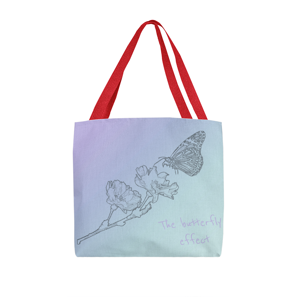 The Butterfly Effect classic tote bag – butterfly print canvas shoulder bag