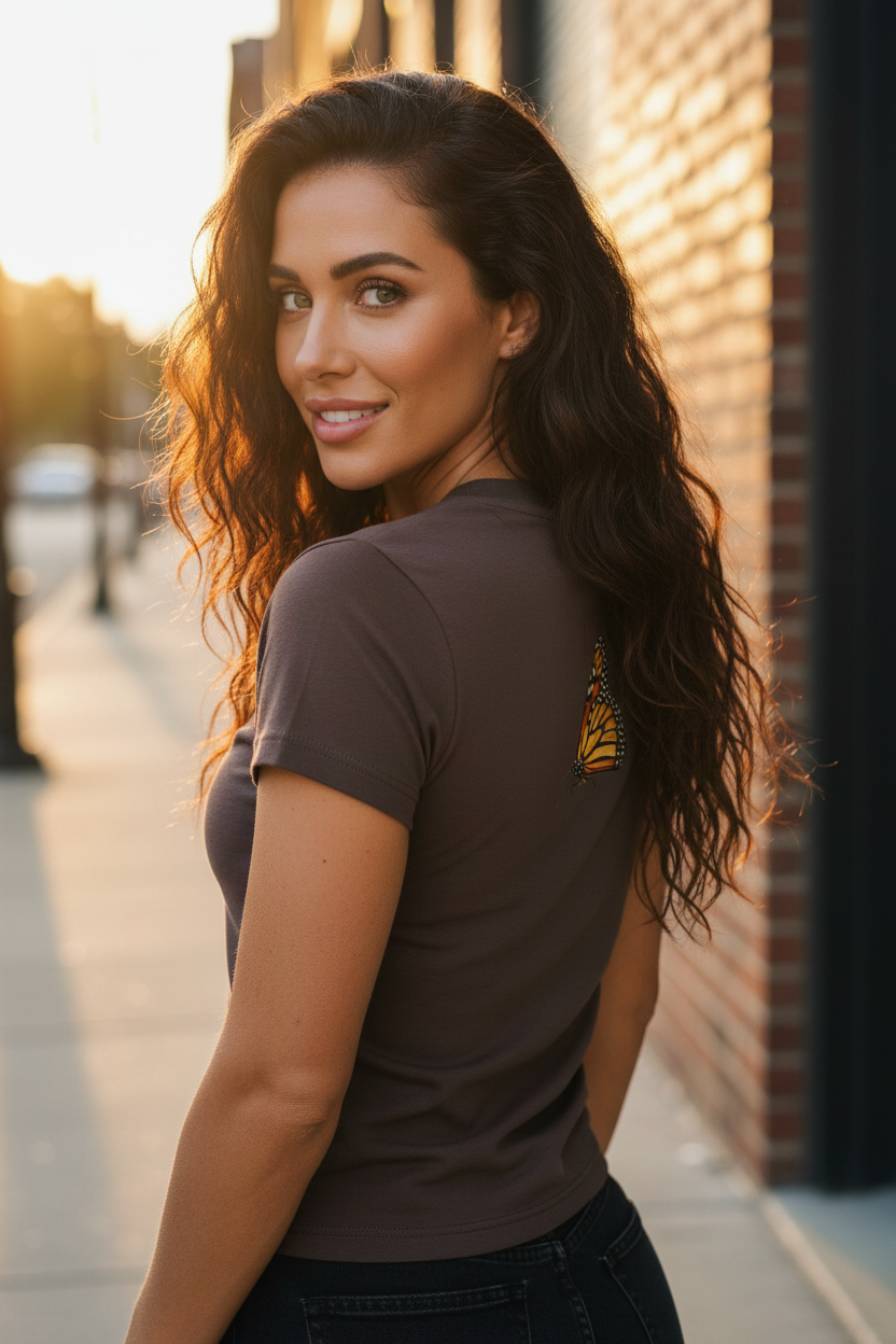 Brown Butterfly T-Shirt – Urban Street
