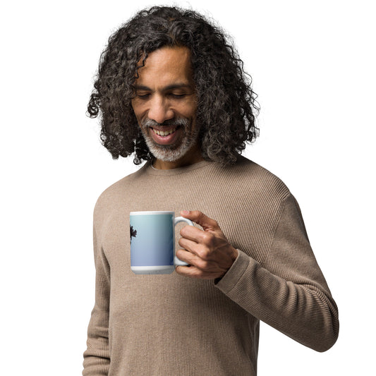 The Butterfly Effect White glossy mug